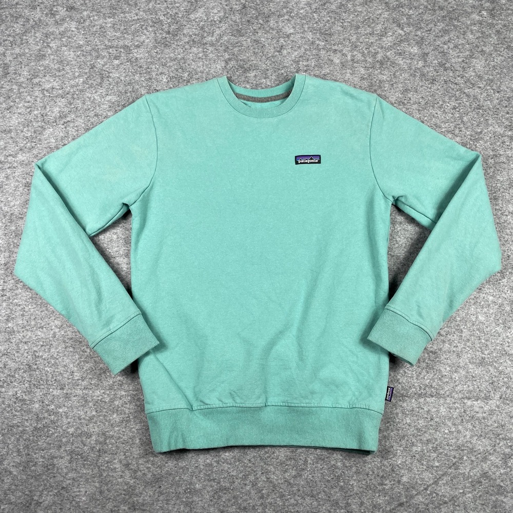 Patagonia Sweatshirt Mens S Teal Uprisal Crew Recycled Pullover Outdoor